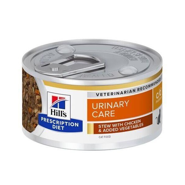 HILLS Diet Feline Stew c/d Multicare with Chicken & Vegetables konzerva  82 g